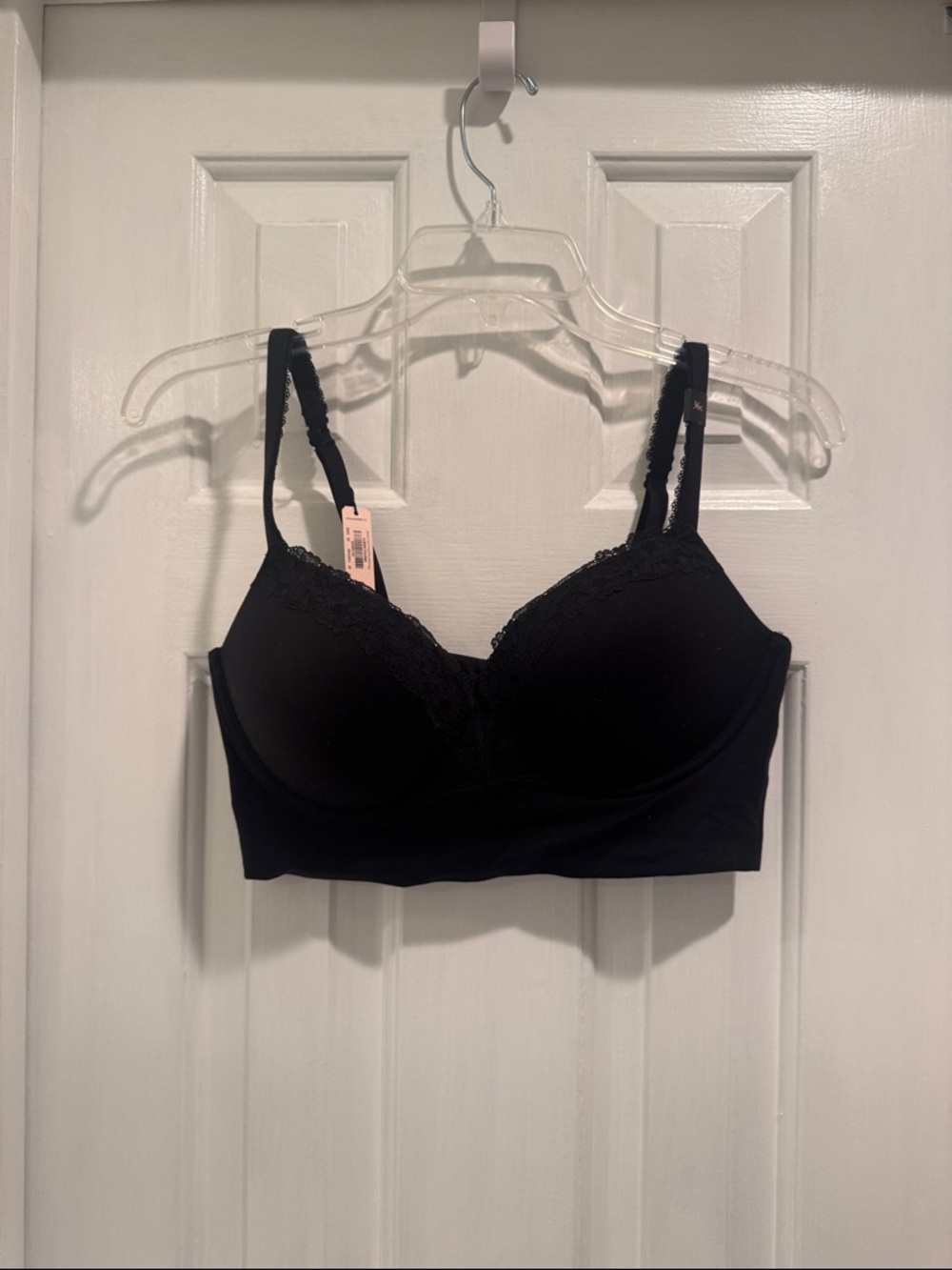 Victoria's Secret Black Lace-Trim Wireless Bralette